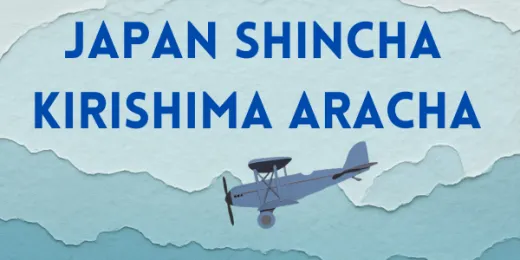 Japan Flugtee 2026 BIO Kirishima Aracha Shincha 80g Grüntee