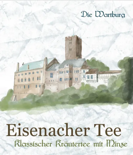 Wartburg, Bäume, Aquarell