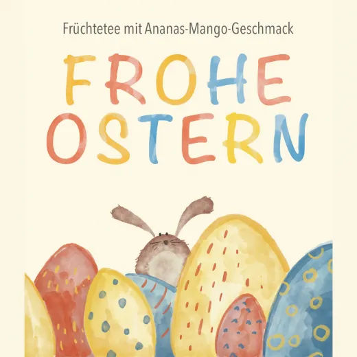 Ostertee "Frohe Ostern" 2026 - Früchtetee 12g Ausverkauft