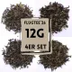 4er Set Flugtee 2026 Schwarztee (4x12g)